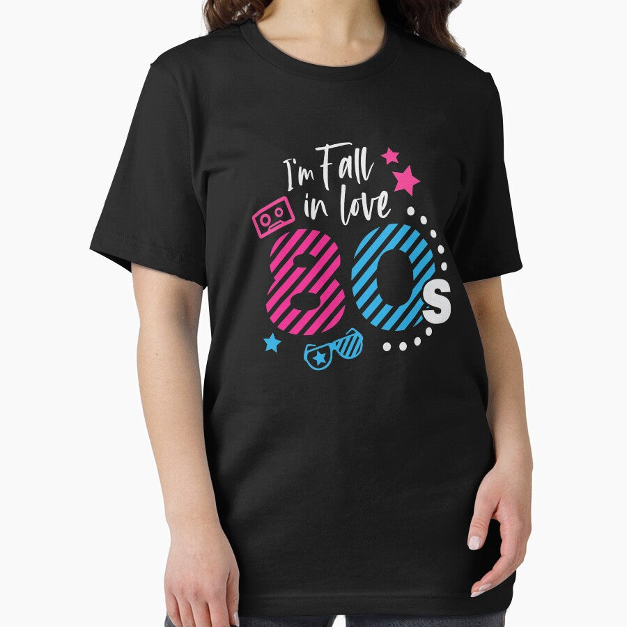 I'm Fall in love 80s, graphic illustration by Nesdigiart