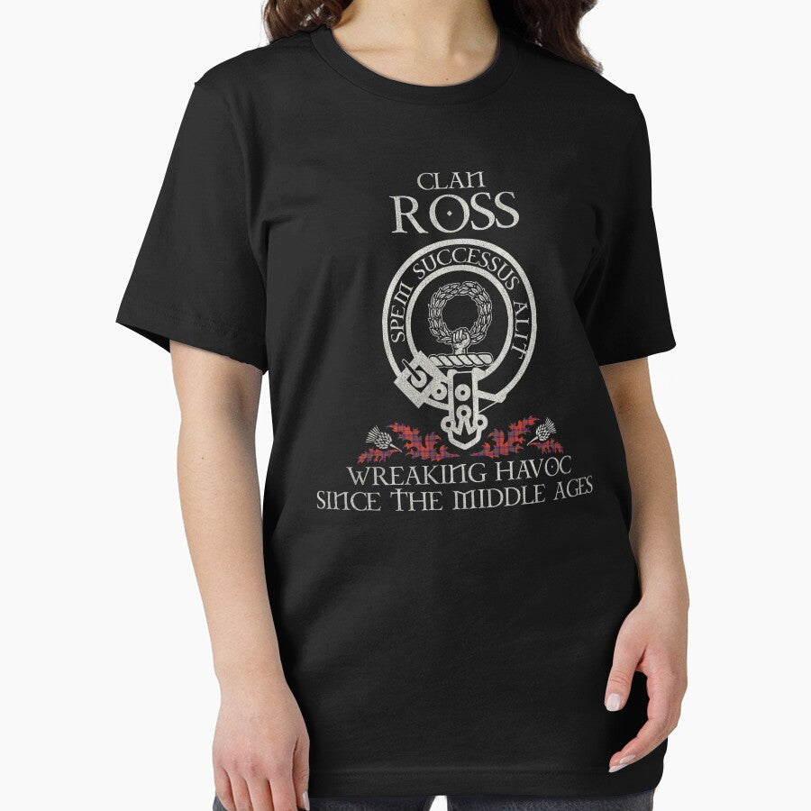 Clan Ross Old crest Scottish surname tartan Thistle vintage by Clan1093
