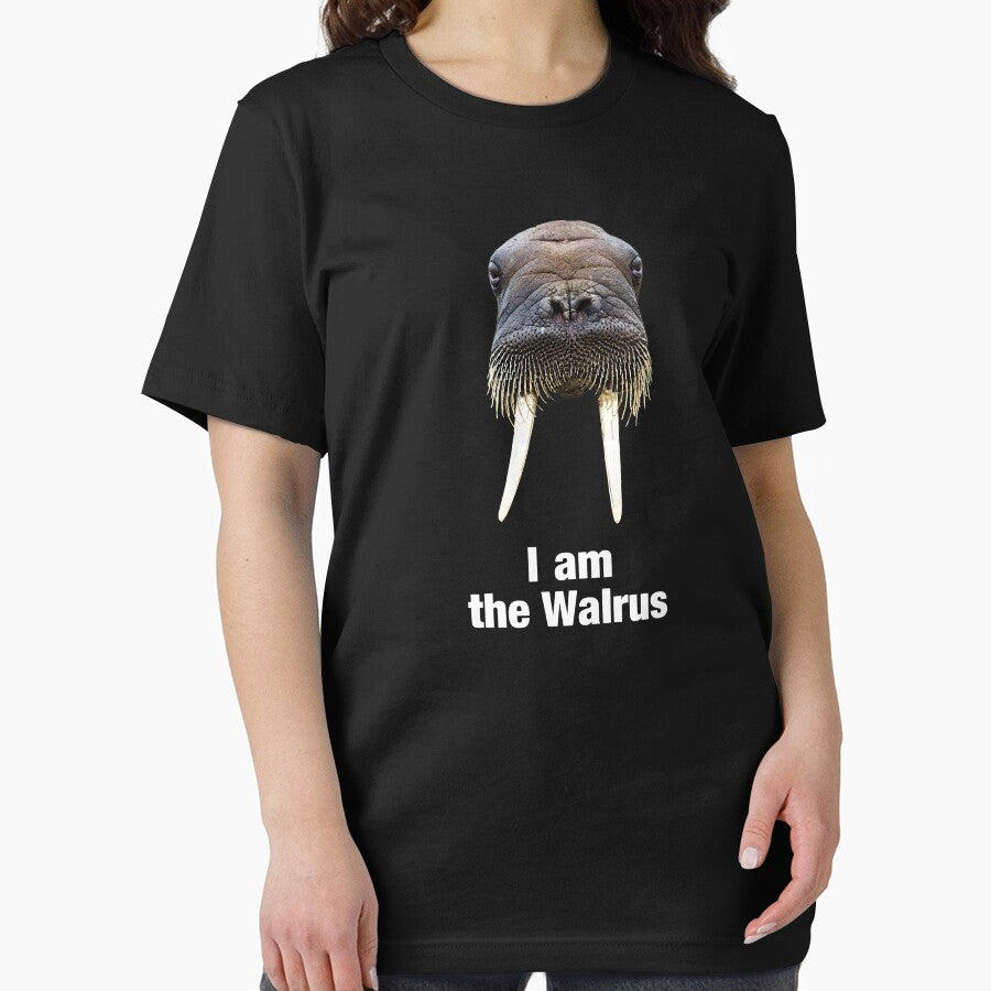 I am the Walrus cute Funny Animal Nature gift t shirt by Johannesart