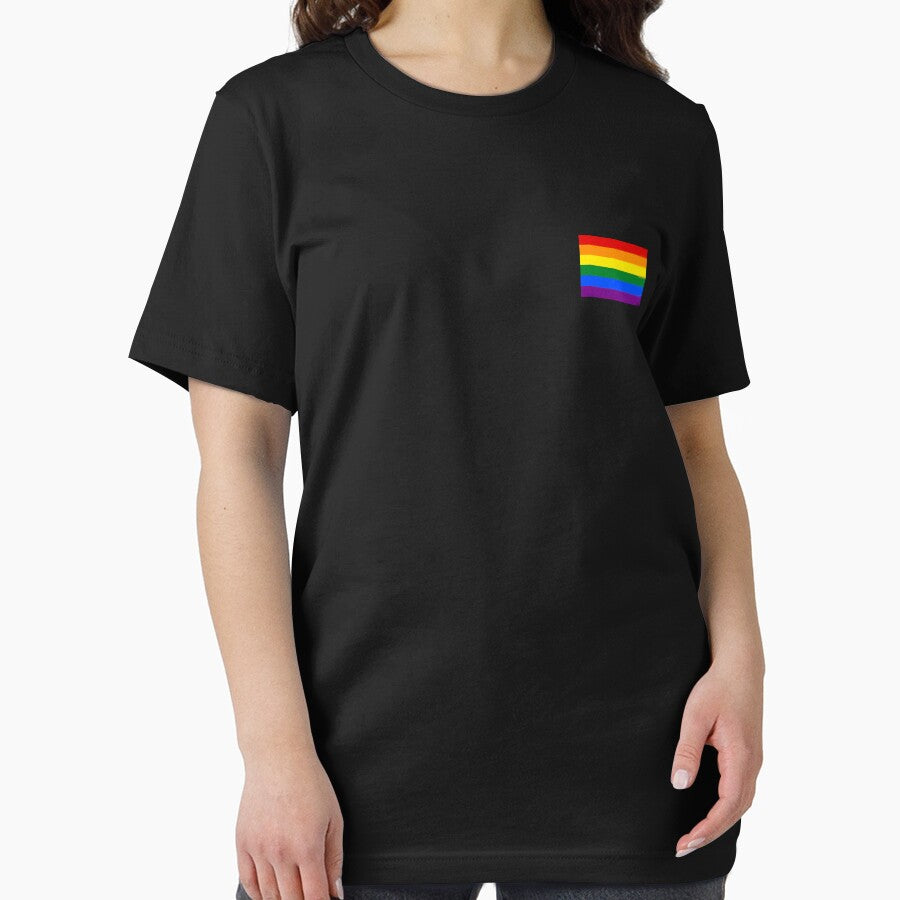 Gay Pride Flag - Minimalist T-Shirt by camdoesdesign