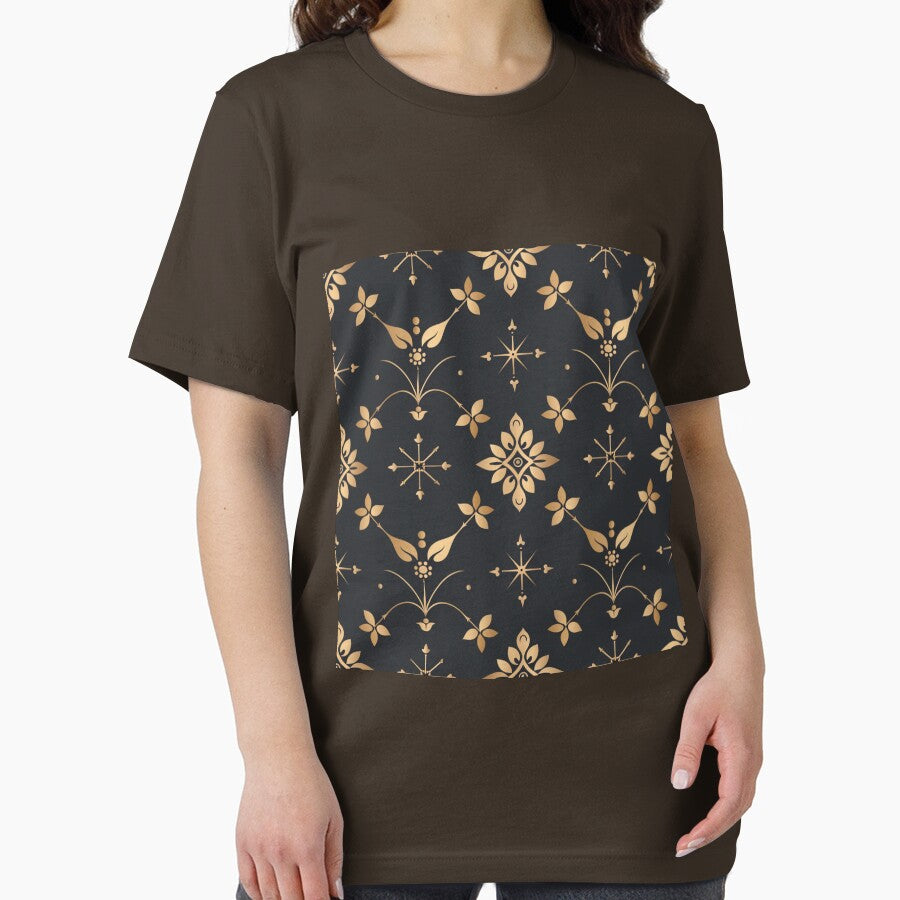 Golden Elegant Streamlined Graphic Elements by Ace Apparel  Attire