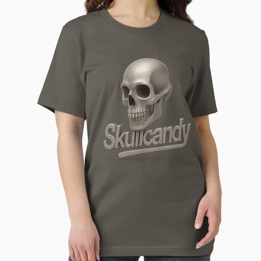 3D Metallic Skull Logo – Futuristic Urban Skullcandy-Inspired Design by GAJANAYAKA