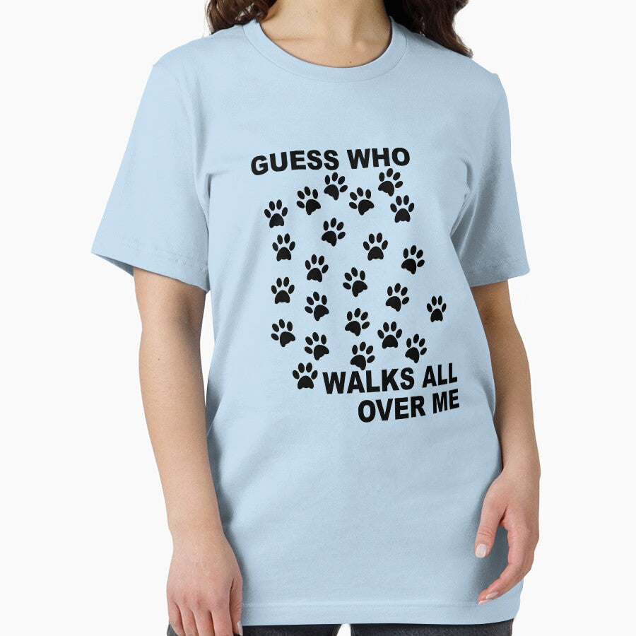 Guess Who Walks All Over Me Cat's Paw Prints by Rightbrainwoman