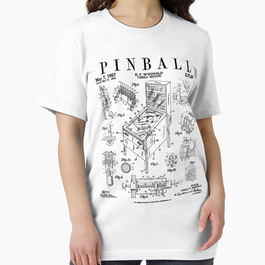 Pinball Arcade Gaming Machine Vintage Gamer Patent Print by GrandeDuc