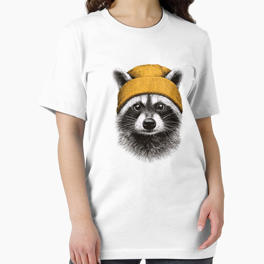 Raccoon Wearing Beanie by raccoon2opossum