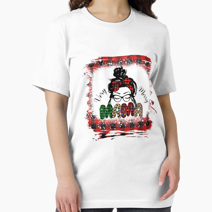 Verry Merry mama sublimation Tartan Plaid Seamless by JeffreyLittle