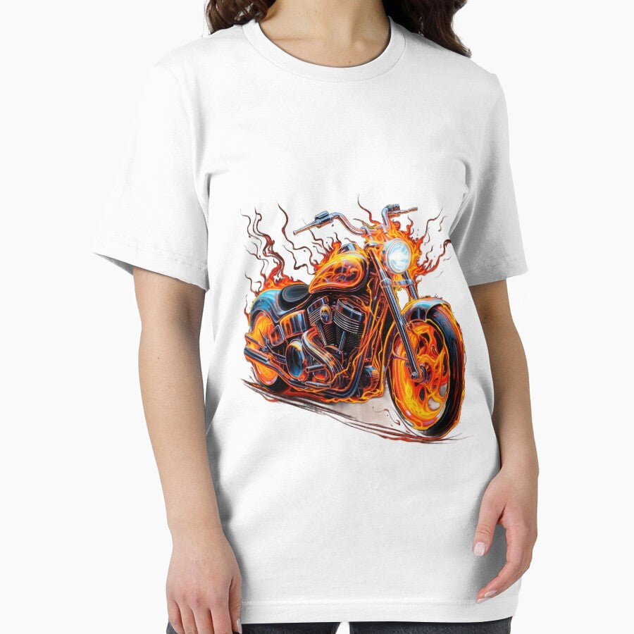 Minimalistic Motorcycle in Flames by Nextstep Design