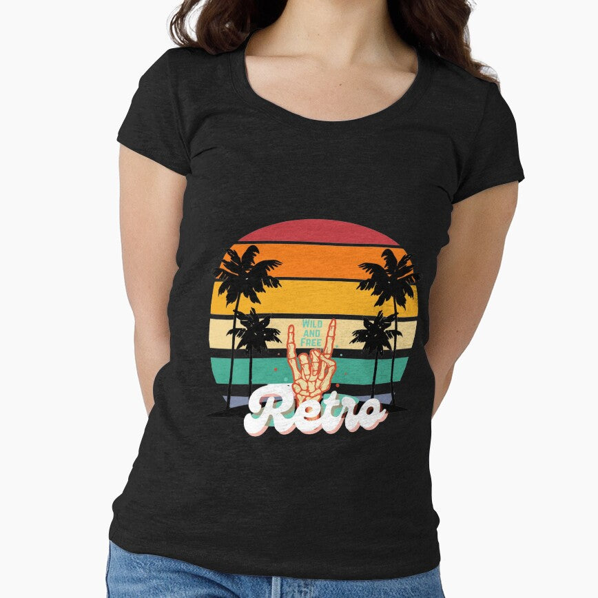 Retro Beach Classic T-Shirt by KARSCORP