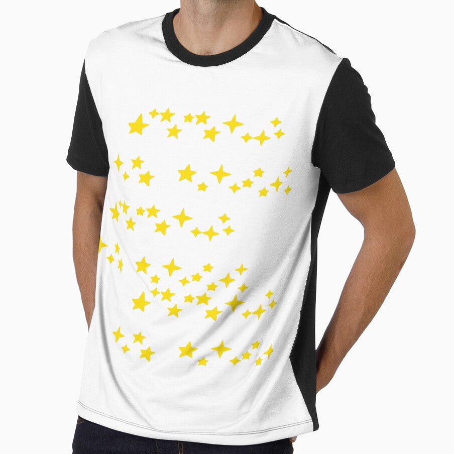 All Over Gold Star Print by SerpentSkyArts