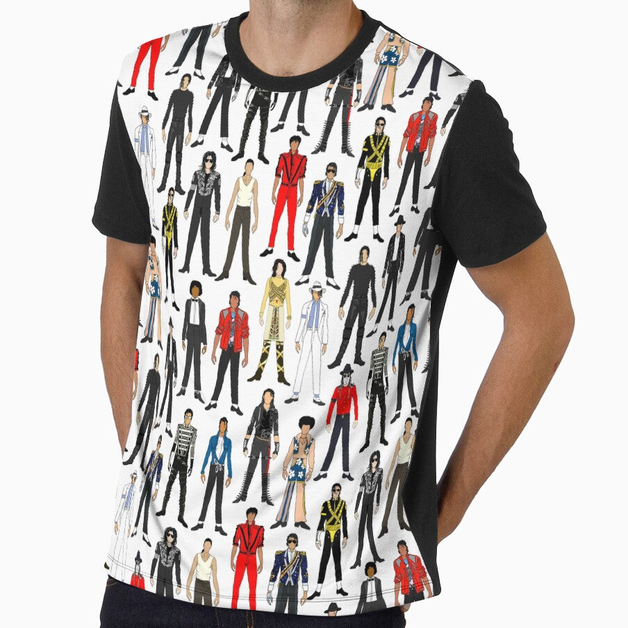 Outfits of King Jackson Pop Music Fashion by NOTSNIW ART