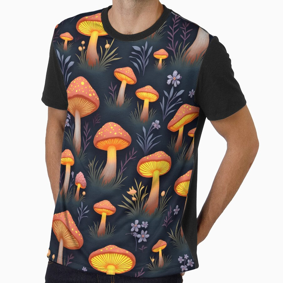 Fantasy Botanical Collection – Mushroom Forest Pattern by HeartlingStudio