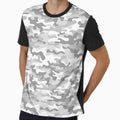 Camo Camouflage White Gray All Over by Feeling Artsy
