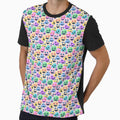 Pop art smiley faces pattern by geoji
