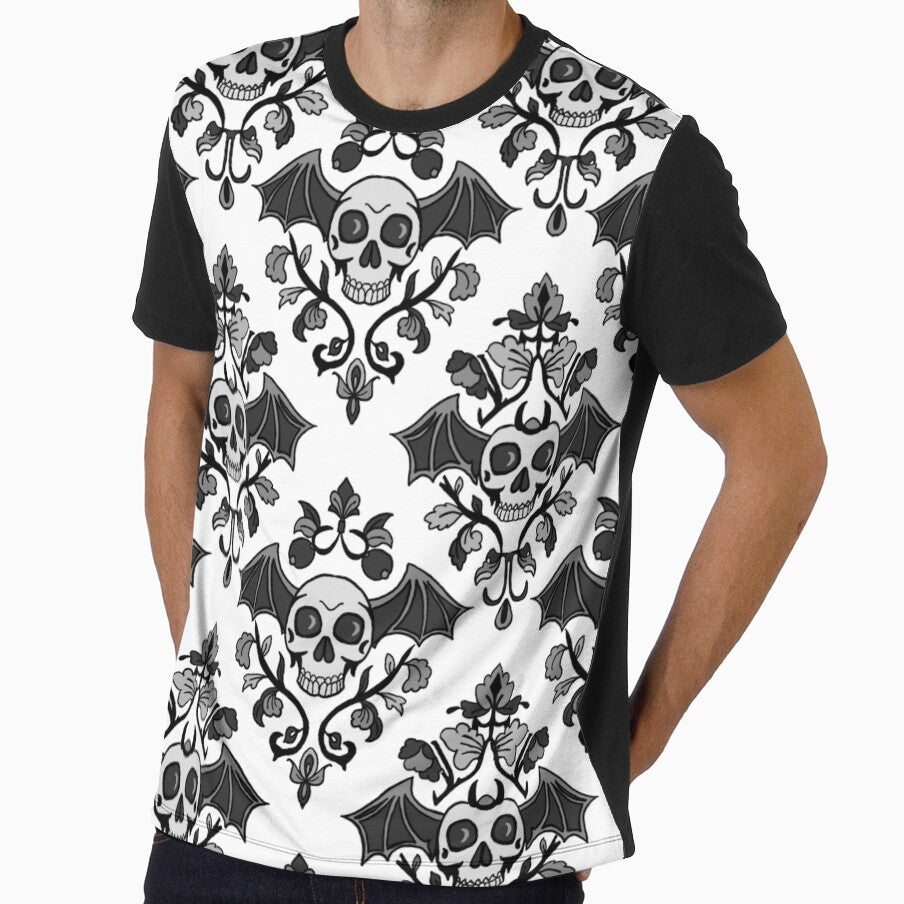 Damask Skulls all over pattern by Kathysg