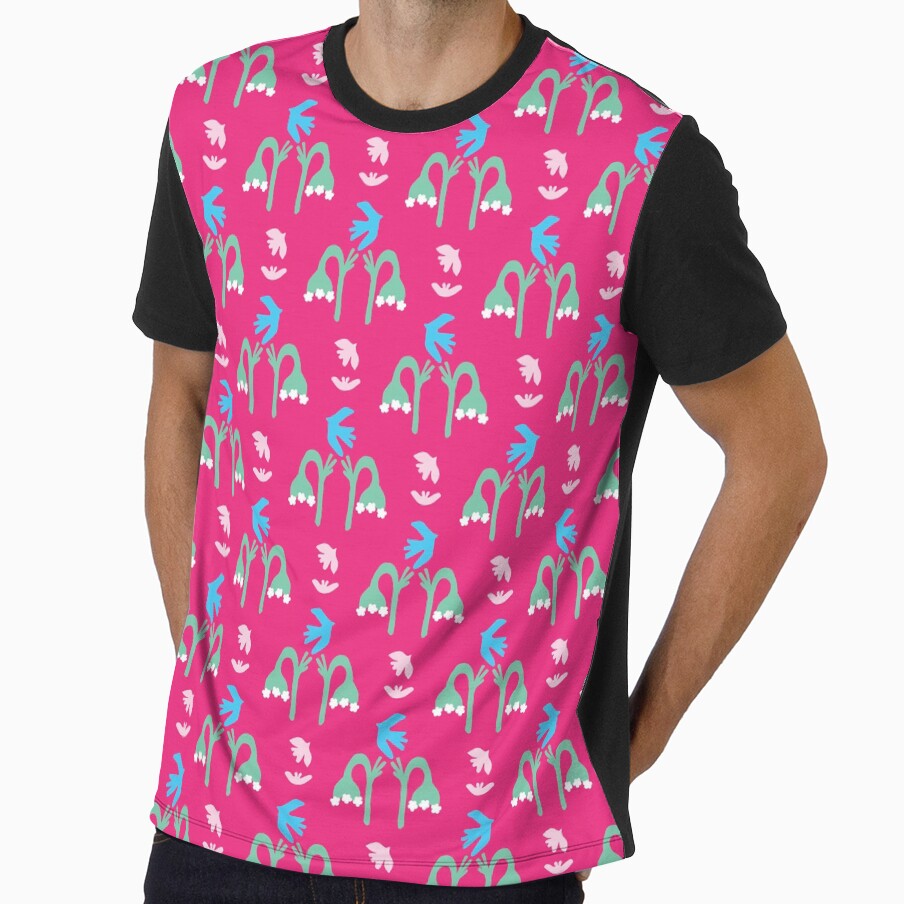 Abstract cut out bird bell flower shapes. by Limolida
