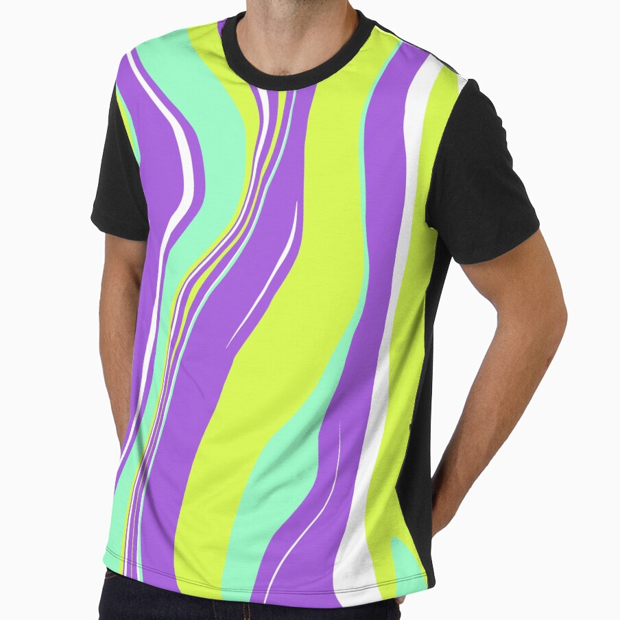 green and purple fluid paint pattern by mariahmoniquedesign