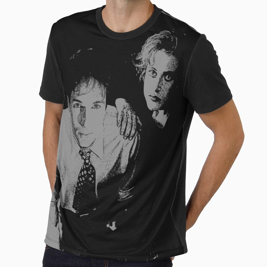 Mulder and Scully hand on shoulder by thejblock