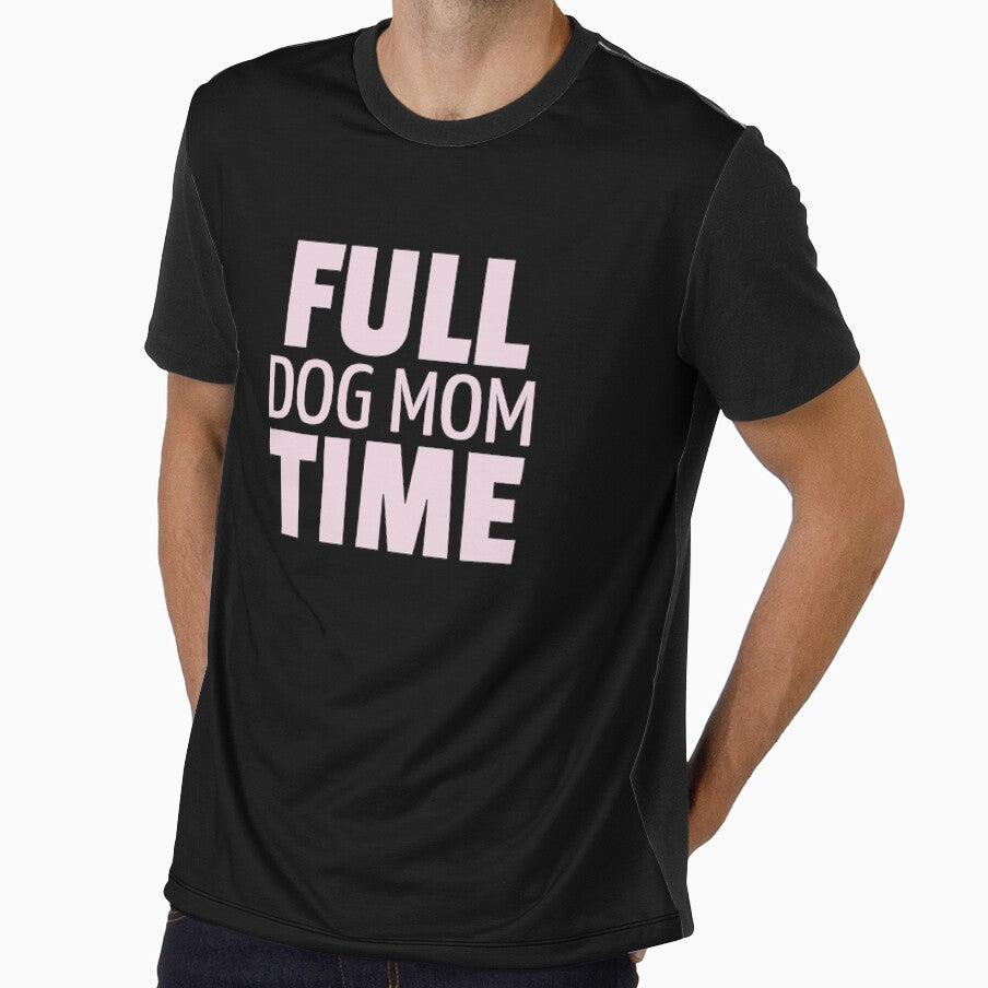 Full time dog mom pink by NOARA STUDIO