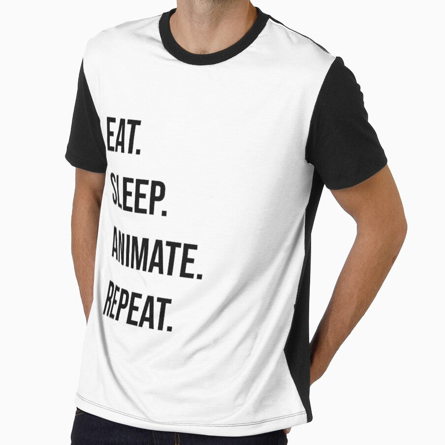Animer l’animation de l’animateur / Drôle mignon Illustrateur graphique Illustration Dessin animé Artiste Designer VFX Effets 3D / Chemise-cadeau Tee by daoudib