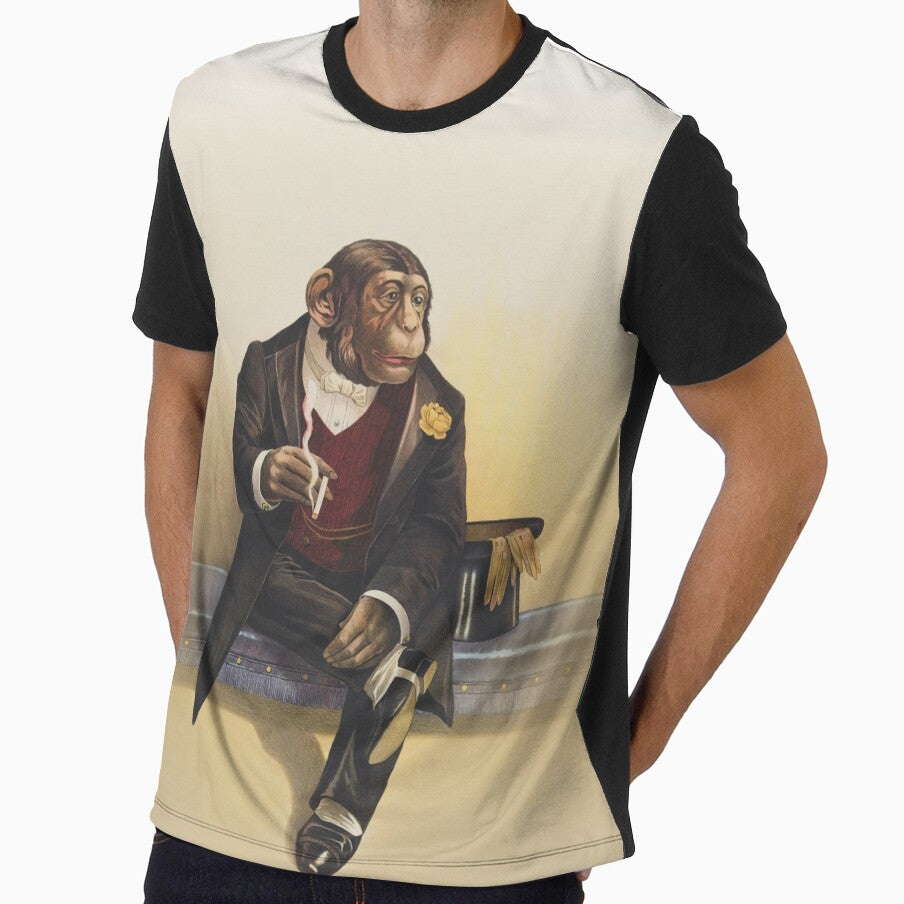 Circus Series Smoking Chimpanzee by allovervintage