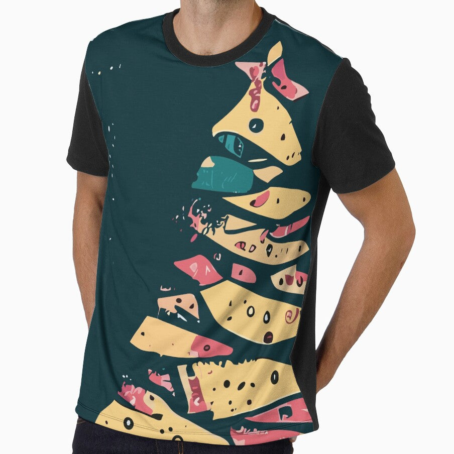 Grunge Christmas Tree in Yellow and Black by SamJanner
