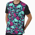 Skulls and Roses cyberpunk goth Halloween JZPattern #1 by ZartyDesigns