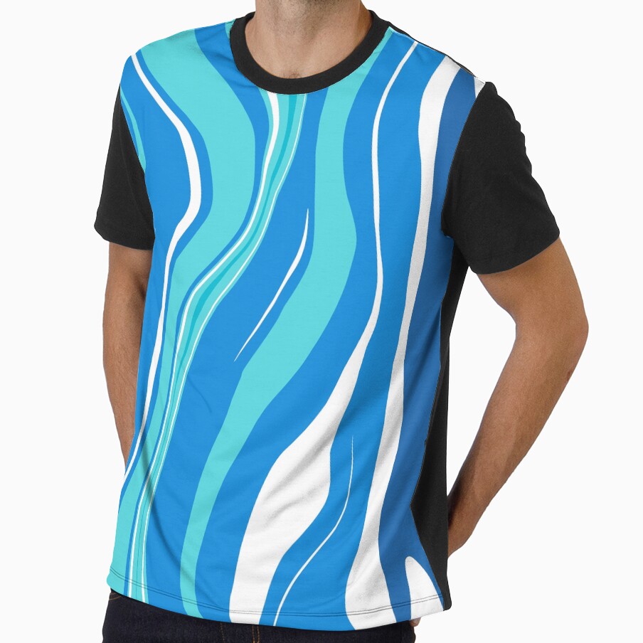 blue teal abstract fluid  marble paint design by mariahmoniquedesign