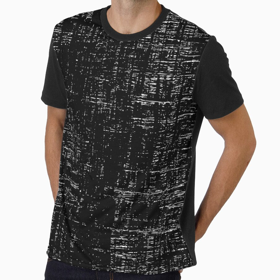 Black and White Textured Pattern by Designs24U