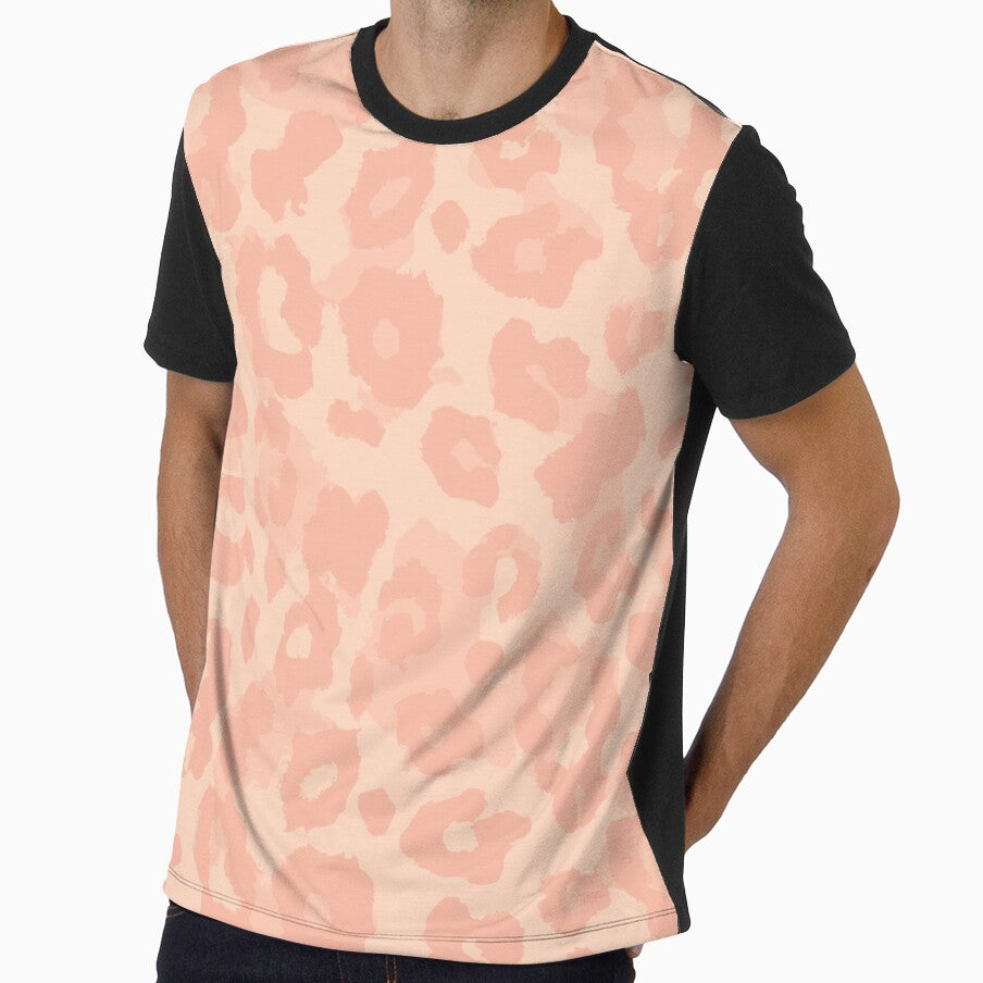 Grunge Leopard Pattern in Coral Pink by SamJanner
