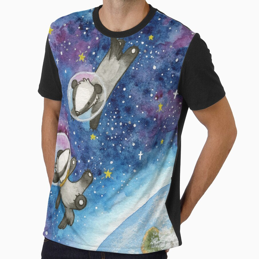 Space Badgers by ChristieCoxArt