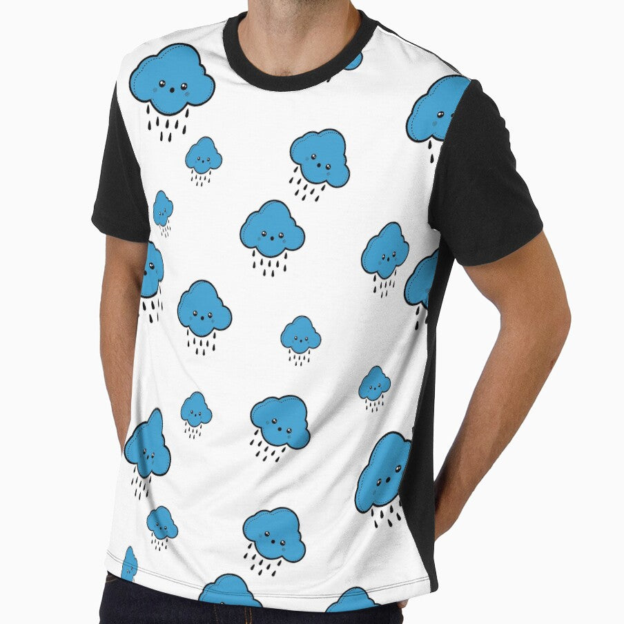 All Over Kawaii Cloud Pattern by SerpentSkyArts
