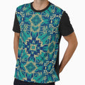"Artistic Moroccan Zellij Pattern – Colorful Front Print T-shirt" by Skansirish ⭐⭐⭐⭐⭐