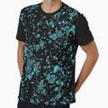 Blue splashes on black by Samridhi Verma