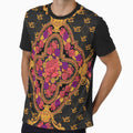 All Over Print Luxury Rose Baroque Fluorescent Ornament by yez