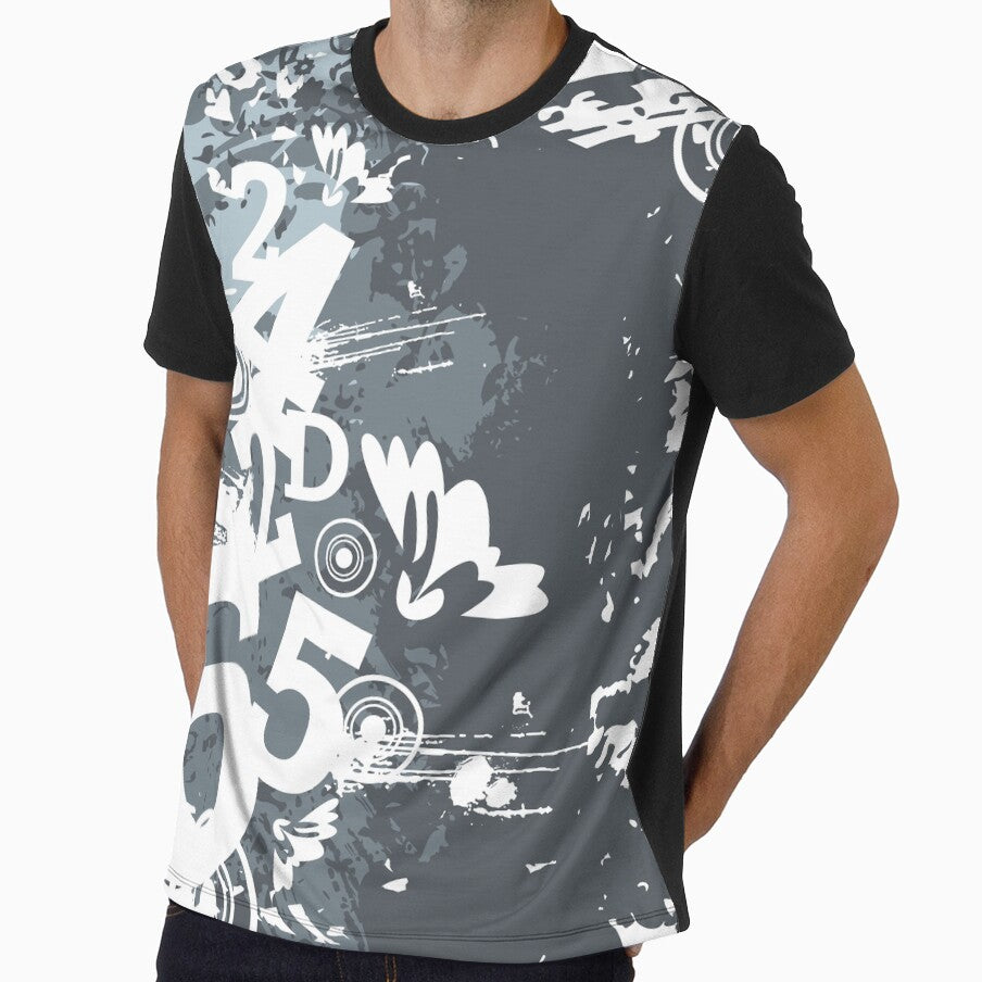 Abstract Alphanumeric Geometric Designs by allovervintage