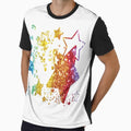 All Over Rainbow Glitter Stars by SerpentSkyArts