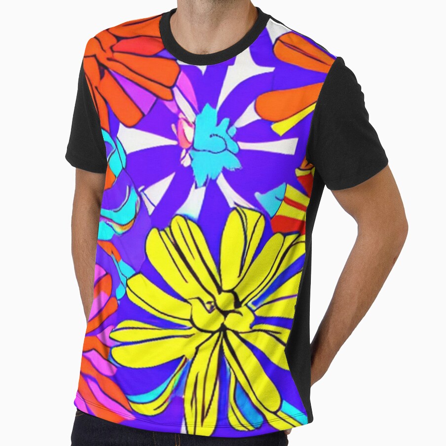 Abstract Colorful Pop Art Flowers by calibrit