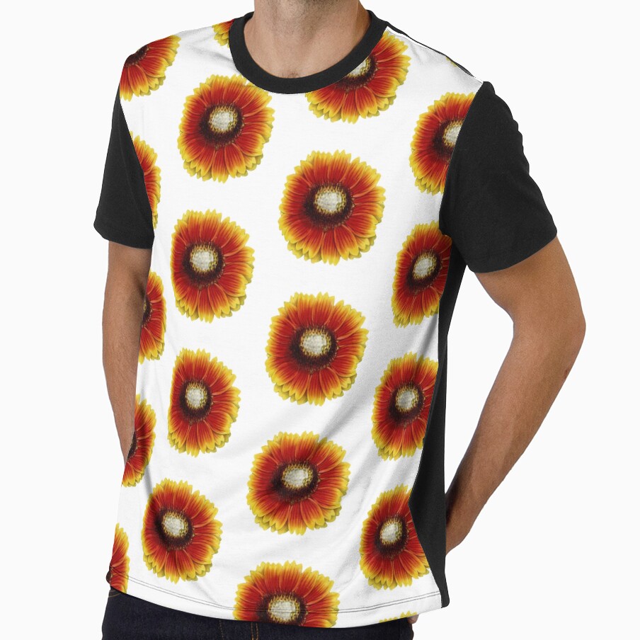Yellow and Orange Flowers Pattern by allovervintage