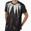 Blood Cathedral Gothic Horror Full Moon Dark Fantasy Art (BLACK) by MorbidDreams