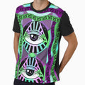 All Over Print Luxury Baroque Blue Luminosity Motif by yez
