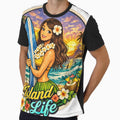 Hawaiian Surfer Girl Beach Logo – Tropical Surf Vibes & Island Style by ParfaitPrints