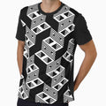 Geometric cubes pattern by Eyal Carmi