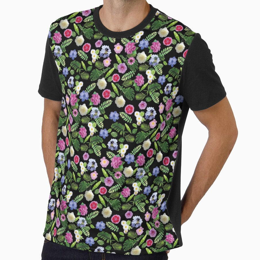 An all-over print with colorful flowers and plants. by www.superclo3d.com   www.kuhldesign.eu