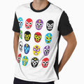 All-Over Lucha  Masks - Pro Wrestling by SerpentSkyArts