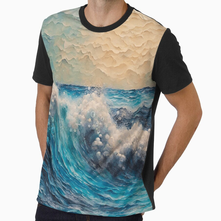 Foamy Sea Waves by The Pink Rebel