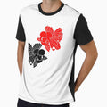 Oranda Fancy Goldfish Full Red and Full Black Logo by Nosnah