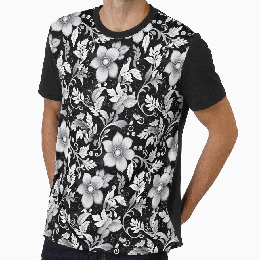 Kicrino - floral garden black and white (5/8) by sabantha