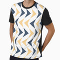 Blue and yellow triangles pattern by MJSemedo