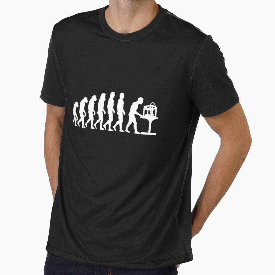 Funny 3D Printing Evolution 3D Printer Joke,Art For Men Women 3D Printing Printer Lover by SOUFIANE1991