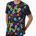 All over print, colorful gears by 321T-Shirts